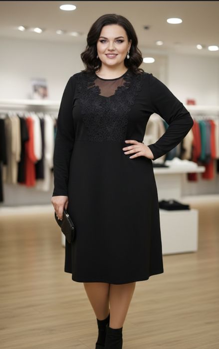 Чорна сукня міді (нова)