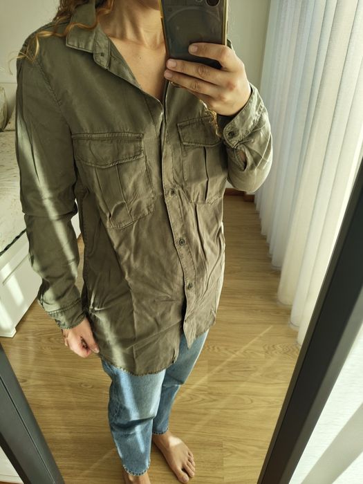 Camisa verde tropa H&M