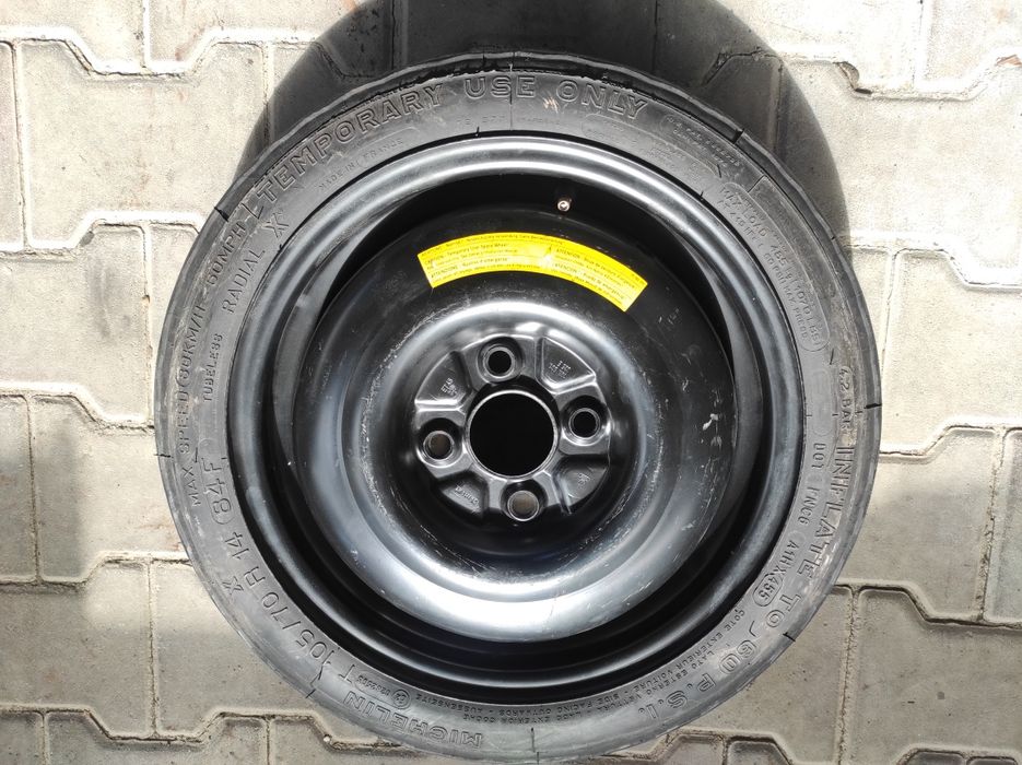 Koło dojazdowe dojazdówka 3.5x14 4x100 Volkswagen Golf Polo