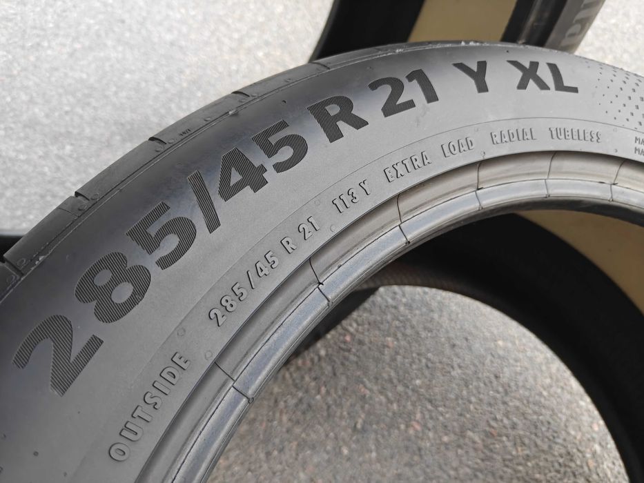 2шт Continental SportContact⁶ R21 285 45 шини літні