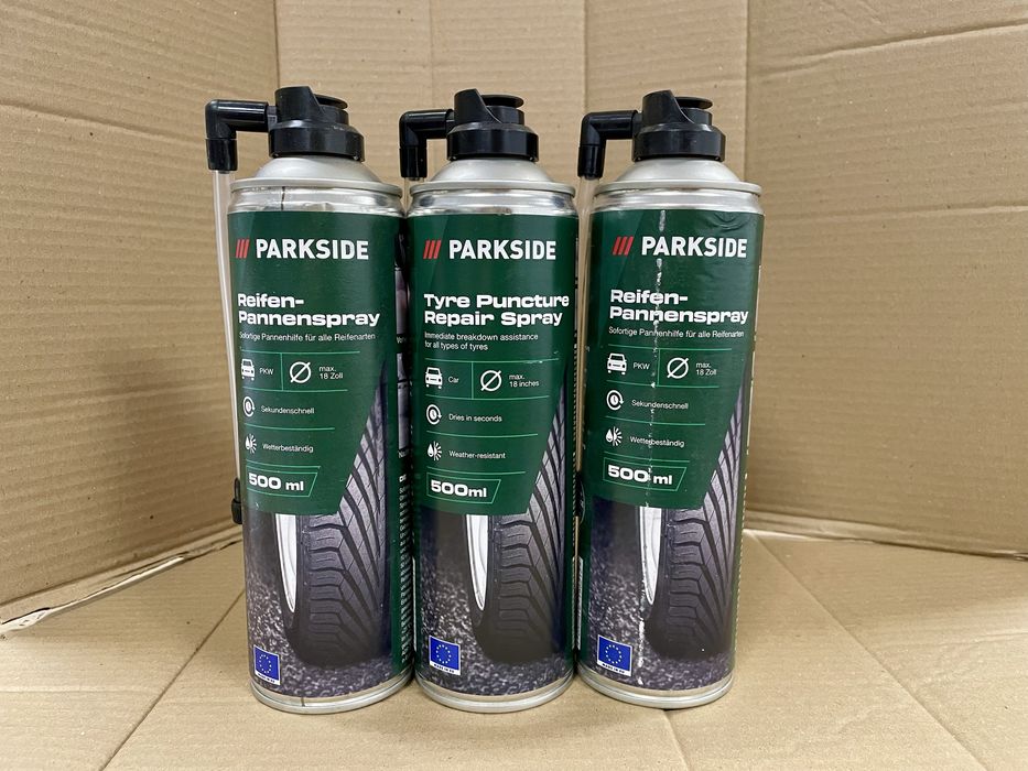 Средство-спрей для экспресс-ремонта шин (до 18 дюймов) 500мл PARKSIDE