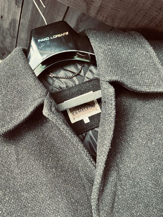 Wełniany płaszcz męski M