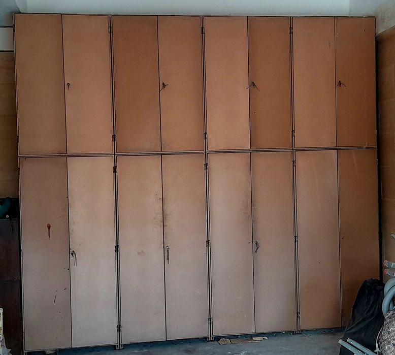 Conjunto 8 Armários Industriais em Ferro (Garagem / Oficina)