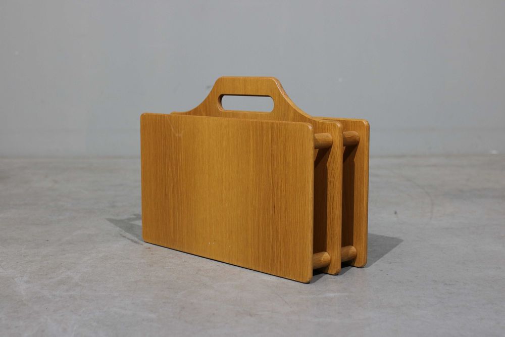 Porta Revistas nórdico em carvalho