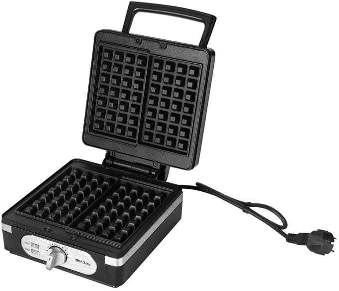 Gofrownica elektryczna 2000W CZARNA XXL 2 Chrupiące Puszyste Gofry