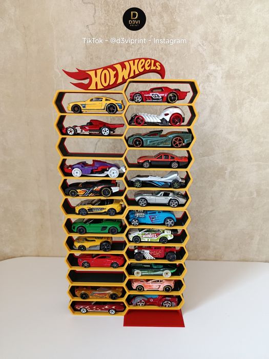 Вітрина органайзер Hot Wheels Соти / Будь-які кольори / машинки 1:64