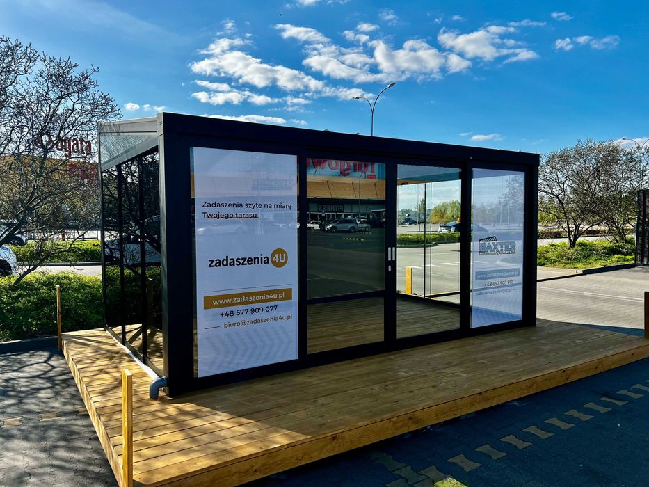 Zabudowa tarasów, balkonów, pergole, ogród zimowy, szklane zabudowy