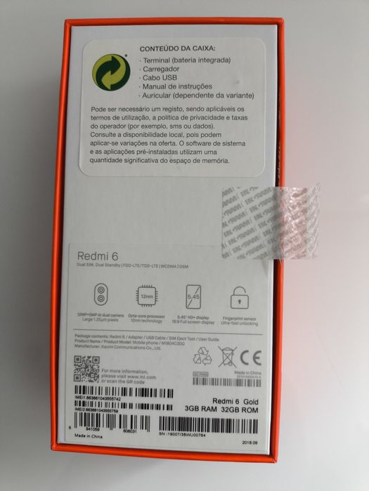 Xiaomi Redmi 6 gold