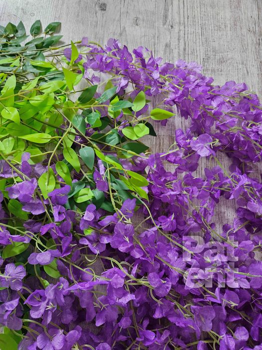 Wisteria fioletowa glicynia sztuczna girlanda dekoracja 12 sztuk