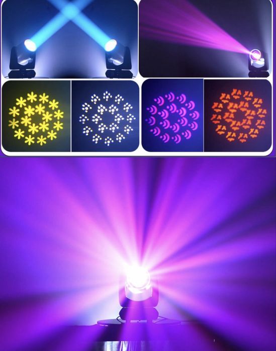 Світлодіодні прожектори Led Beam 200W з світлодіодним кільцем 18 призм