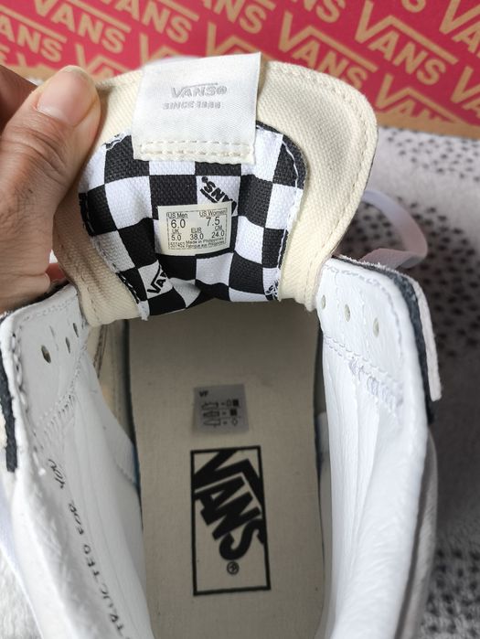 Sapatilhas cano alto Vans Sk8-Hi Reconstruct em branco