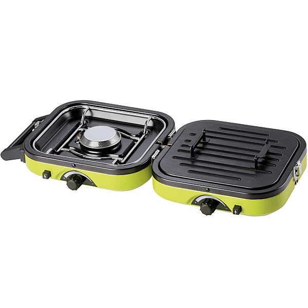 Kuchenka turystyczna na kemping podwójna DUAL COMPACT + GRILL