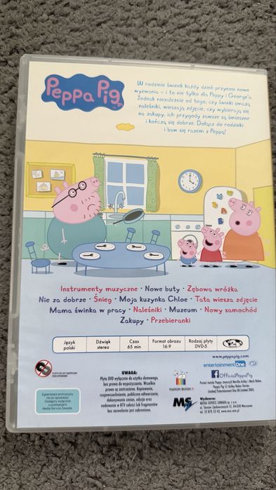 Zestaw bajek peppa pig naleśniki domek na drzewie DVD