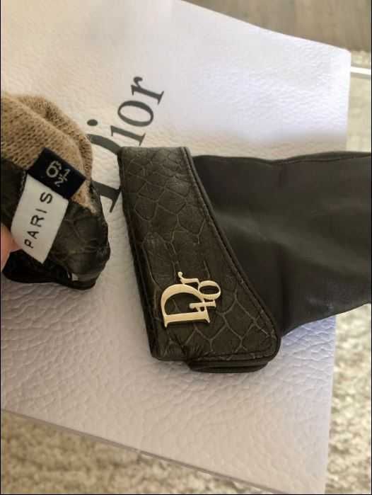 Luvas Lã Dior Pretas