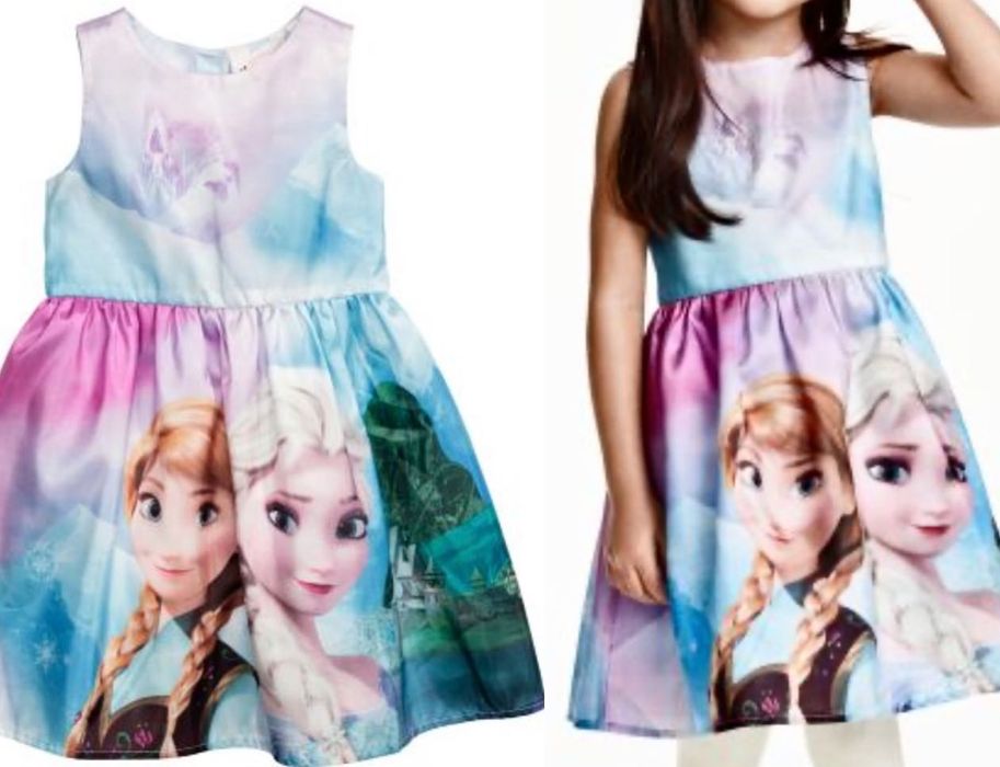 HM Sukienka Elsa, Elza, Kraina lodu, Frozen rozmiar 128