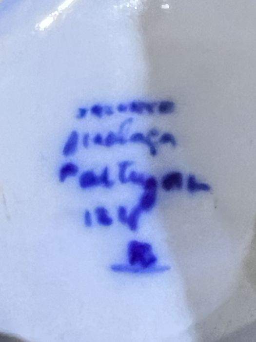 Lindo vaso Alcobaça pintado a mão.Grande.
