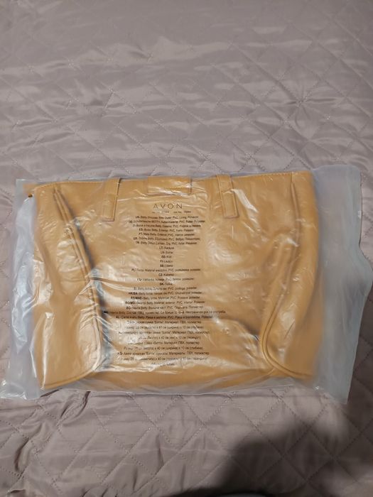 Nowa duża musztardowa torebka Avon