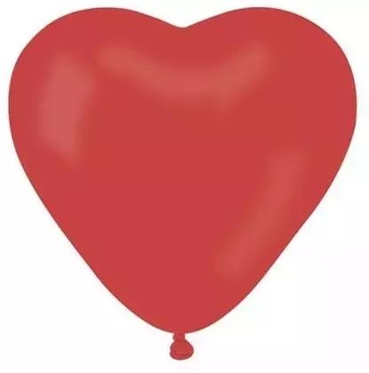Balony w kształcie serca, czerwone (100 sztuk). GoDan