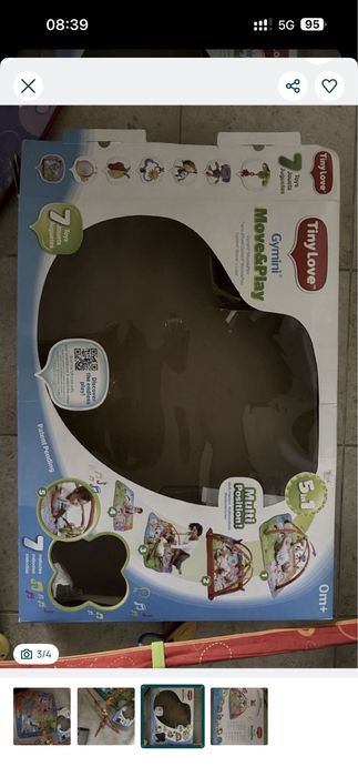 Conjunto tapete bebé + baloiço multifuncional