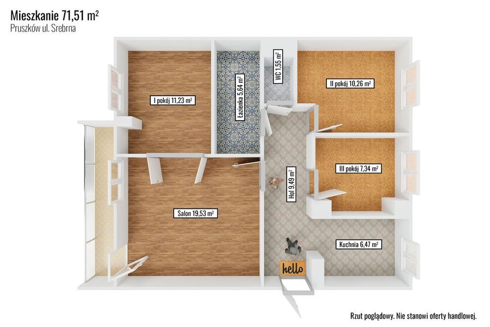4 pokoje 72 m² w Pruszkowie | Dostępne od zaraz!