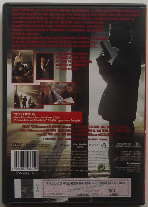 Filme em DVD O Predador da Noite