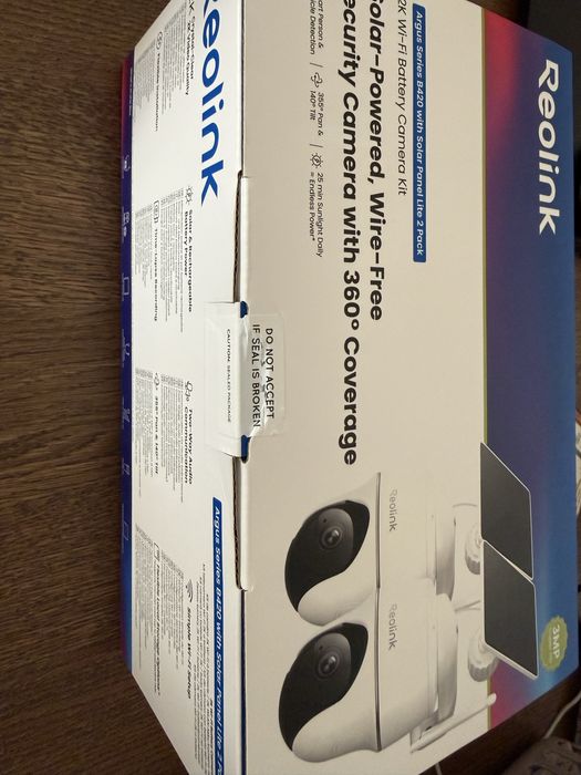 Kit Segurança 2 - Câmaras REOLINK Argus Series B420 com Painel Solar (WiFi - 3MP - Branco)
