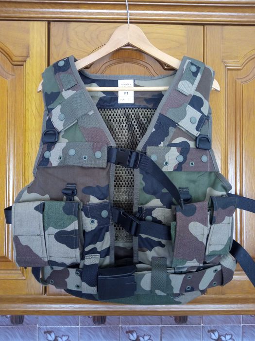 Colete táctico de assalto do Exército Francês militar para combate airsoft M