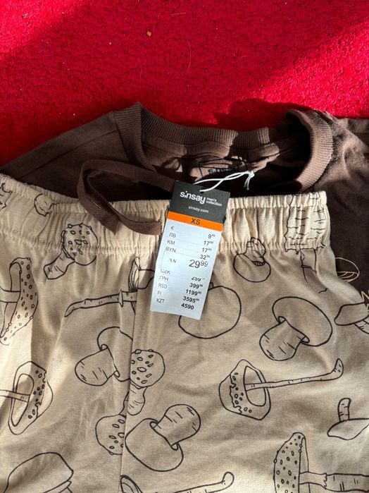 NOWA Piżama w grzyby XS