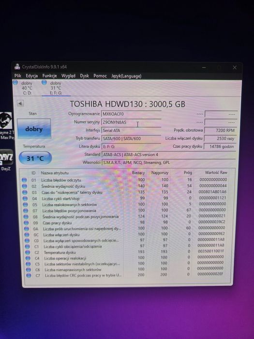 Dysk 3TB Toshiba P300 7200rpm