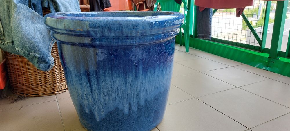 Donica ceramiczna duża, wielka na taras na balkon.