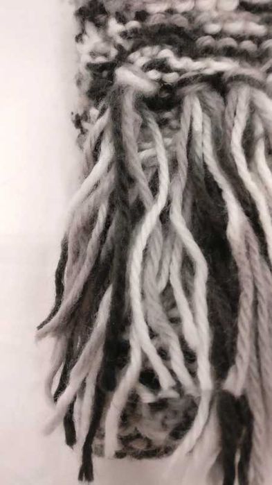 Cachecol (Branco, Cinzento e Preto)