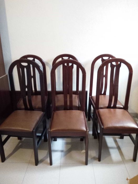 6 cadeiras de sala de jantar