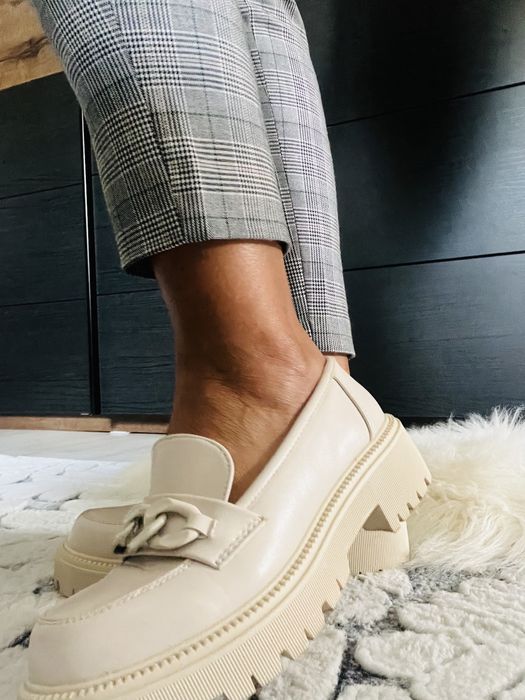 Mokasyny z ozdobną klamrą * seastar * Rozmiar 37