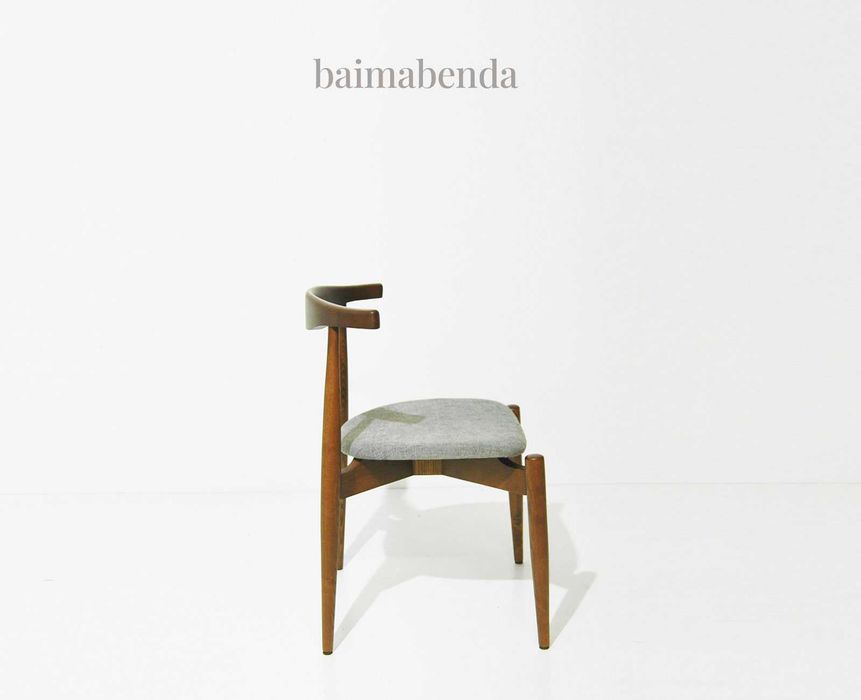 Cadeira estilo nórdico inspirada no design de Hans Wegner