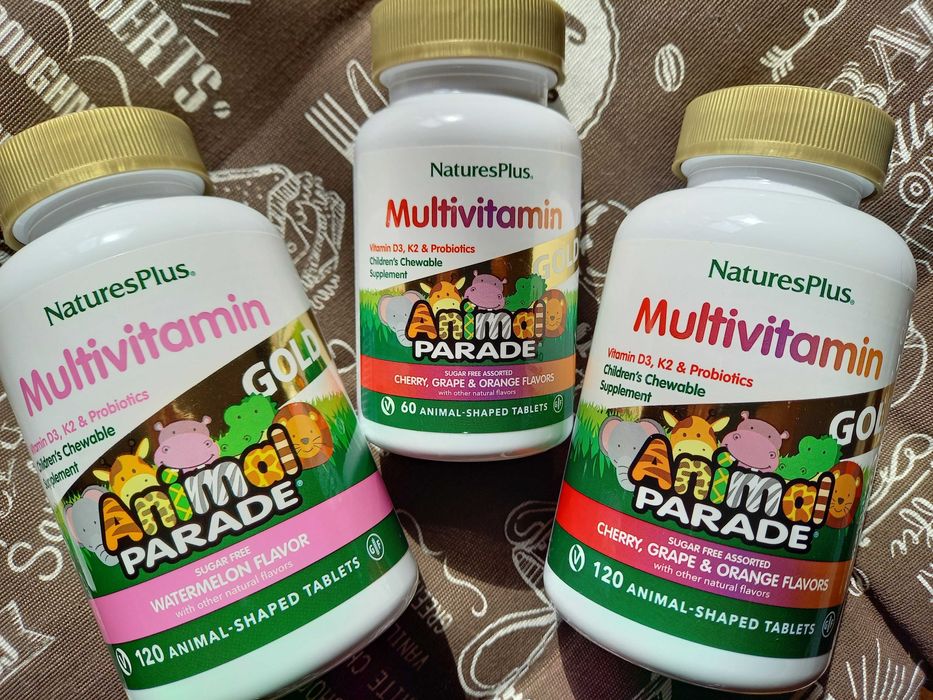 Animal parade дитячі вітаміни С Д кальцій магній цинк мульти для дітей