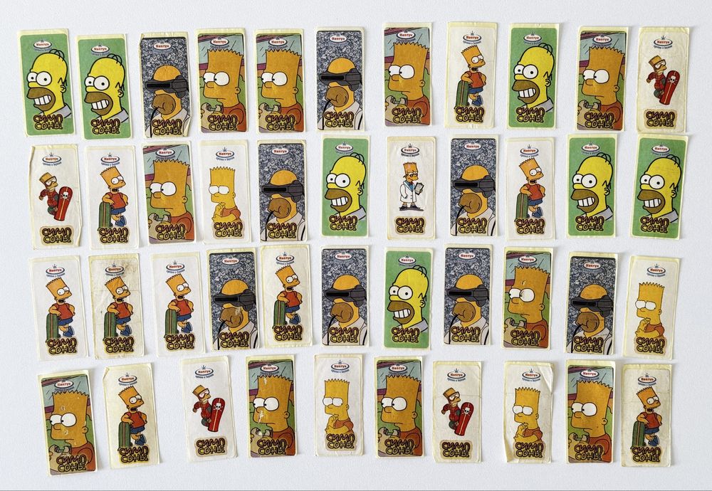 Unikatowy Zestaw Naklejek The Simpsons – Retro Guma Neptun