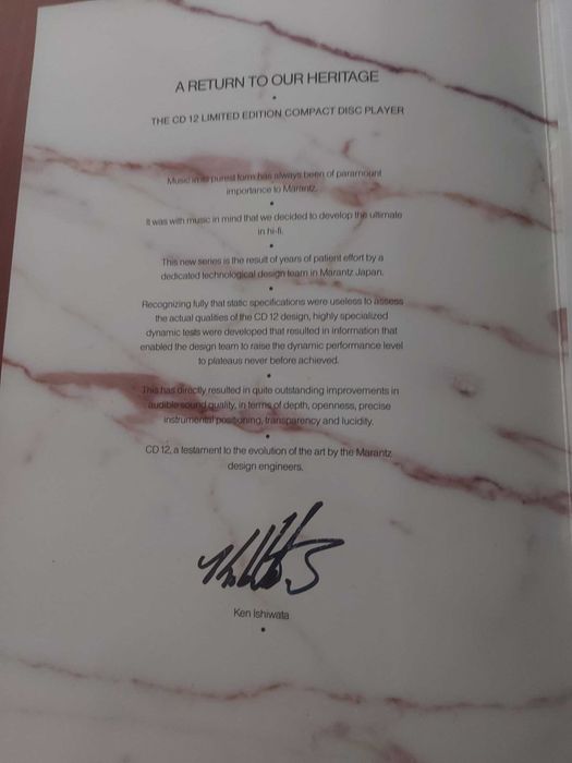 Leitor CD MARANTZ CD - 12LE