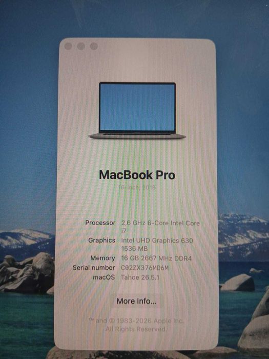 MacBook Pro 16inch