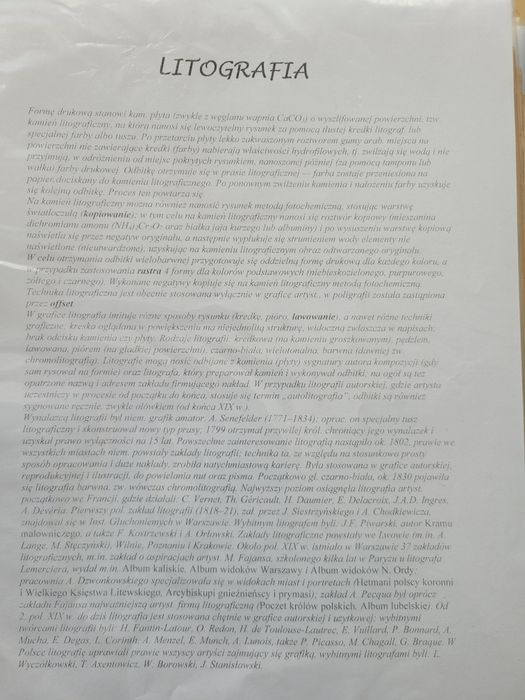 Litografia, grafika