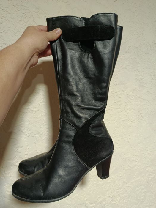 Сапоги 39размер кожаные