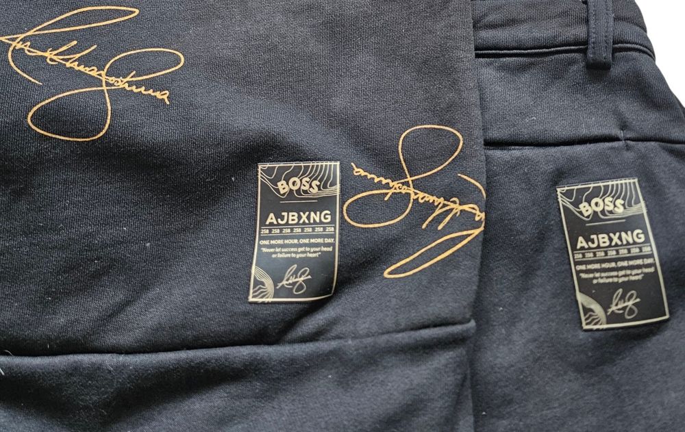 Hugo Boss x Anthony Joshua nowy komplet dresowy męski r. S/M