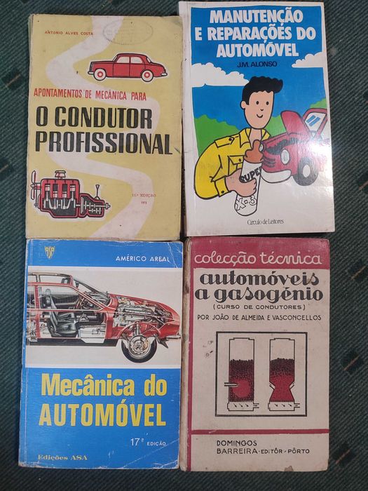 4 Livros sobre Mecânica Automóvel