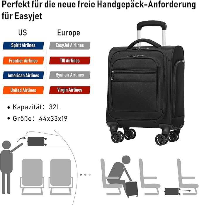 COOLIFE Walizka podręczna 32 l