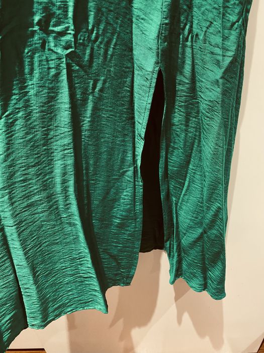 Vestido verde comprido
