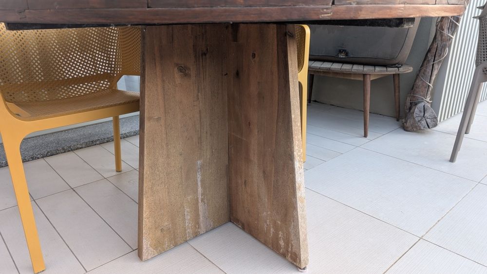 Mesa de Jardim La Redoute 
Acácia 
73cm.de altura 
120cm de diâmetro