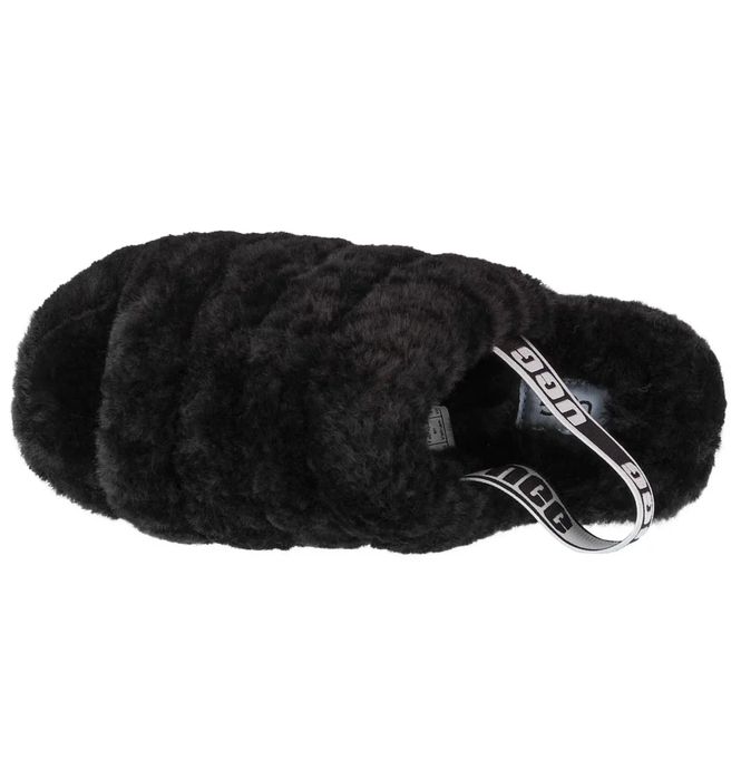 Жіночі тапочки UGG Fluff Yeah Slide Black | Угг жіночі тапки 38 р