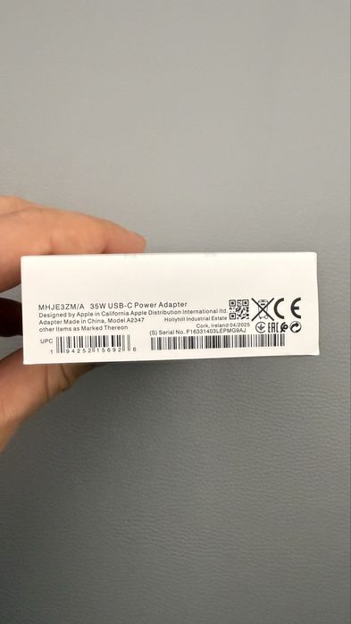 Apple Carregador 35W com cabo selado