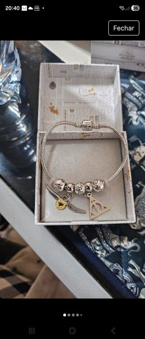 Pulseira harry potter em prata