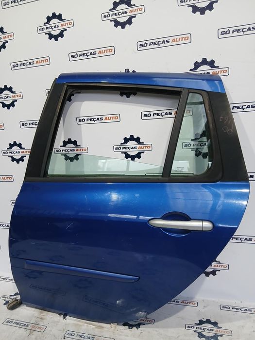 PORTA TRASEIRA ESQUERDA AZUL RENAULT CLIO 3 GRANDTOUR 1.6 16V 2007-201