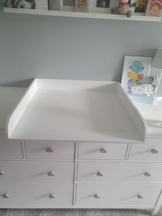 Nakładka przewijak na komodę hemnes +stojak na zabawki